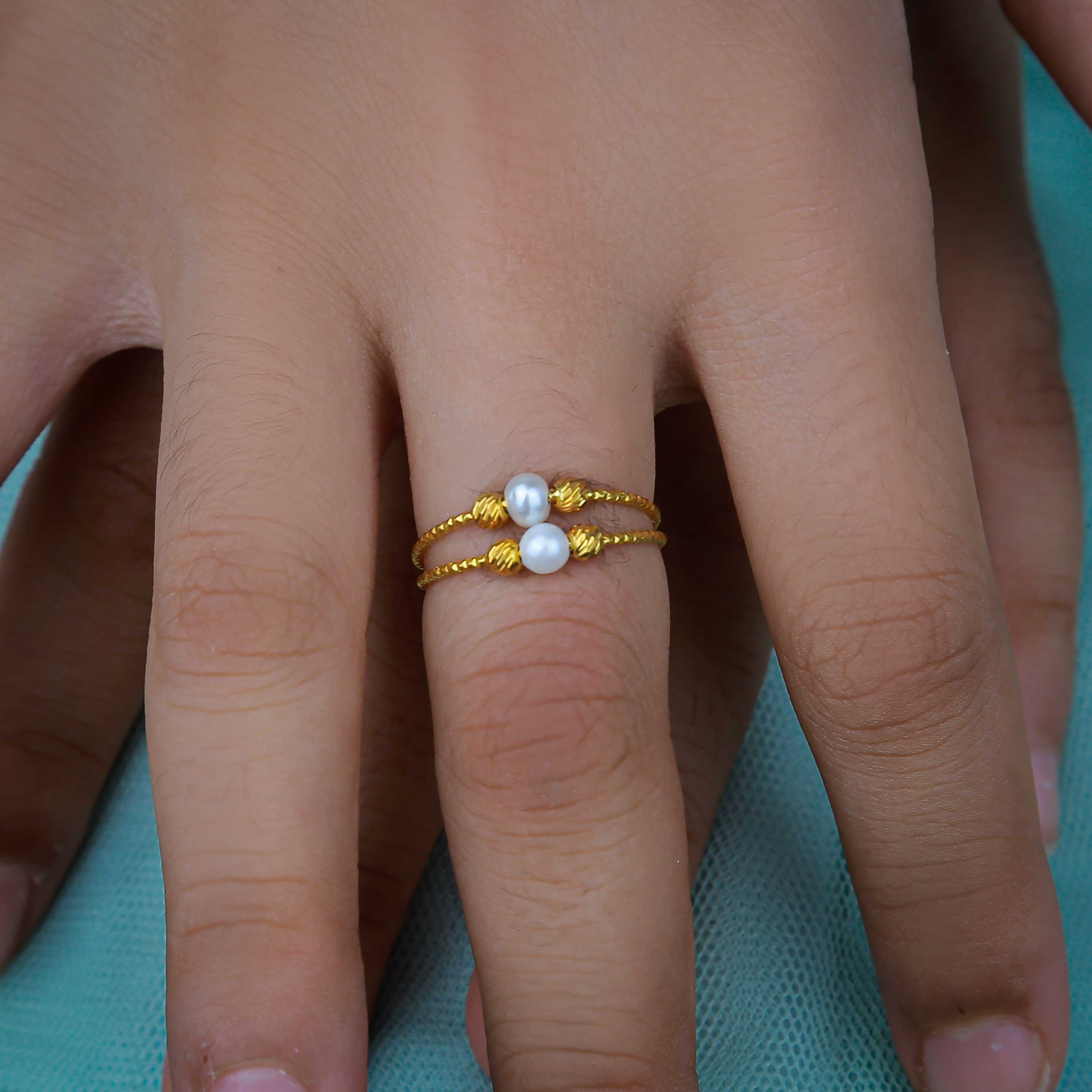 21-karat gold ring, Turkish made - (H-1268)